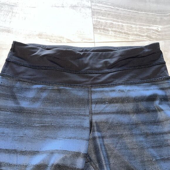 Lululemon Women's 4 Run Inspire Crop 2 Full On Luxtreme MeshGood Vibes Deep Navy - Picture 5 of 11